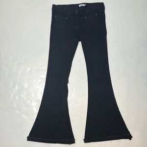 Ultra Low Rise Flared Jeans